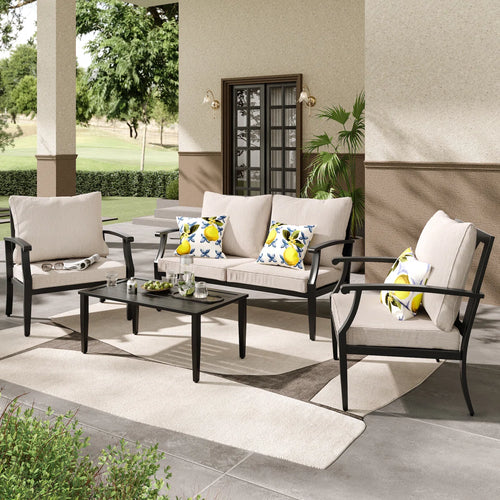 4 Pieces Patio Furniture Set